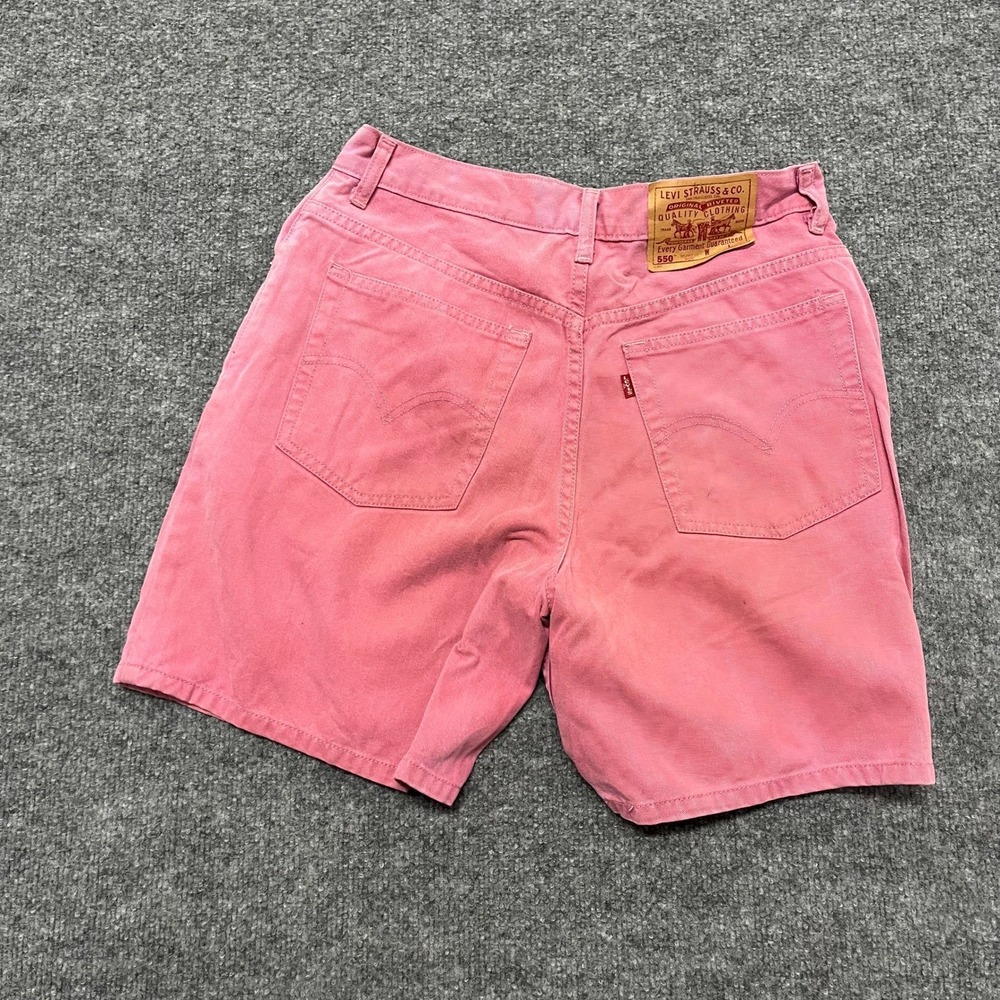 Levi's Shorts Womens Size 10 Pink Tencel Cotton 550 Relaxed Fit Denim Casual - Picture 8 of 9